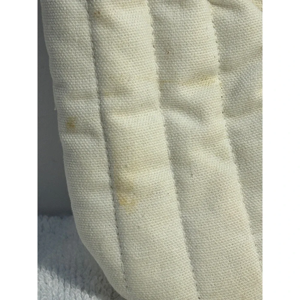 Vintage Pillsbury Doughboy Oven Mitt Poppin Fresh Cream Quilted Cotton Kitchen